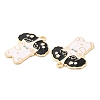 Alloy Enamel Pendants FIND-C037-19G-04-2