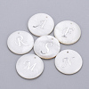 Natural Freshwater Shell Pendants SHEL-Q018-01A-MP-2