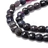 Natural Red Corundum/Ruby and Sapphire Beads Strands G-H266-17-2