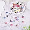 60Pcs 3 Styles Opaque Resin European Beads RESI-TA0005-29-6