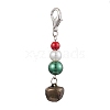 Christmas Iron Bell Pendant Decoration HJEW-JM02347-1