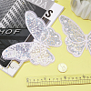 Butterfly Polyester Embroidery Ornament Accessories PATC-WH0008-23-3