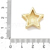 Star Brass Slide Charms KK-P349-18A-G-3