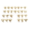 26Pcs Brass Micro Pave Clear Cubic Zirconia Open Cuff Rings RJEW-R218-01G-1