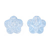 Transparent Spray Painted Glass Beads GLAA-N035-029-C02-2