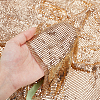 Aluminum Gold Glitter Fabric FIND-WH0139-207-3