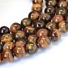 Grade AB Natural Tiger Eye Round Bead Strands G-E334-10mm-17-1