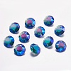 Faceted Glass Rhinestone Charms RGLA-F051-12mm-206PS-1