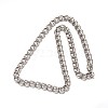 304 Stainless Steel Twisted Chain Necklaces NJEW-L403-02P-2