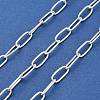925 Sterling Silver Paperclip Link Alternating Twist Chains STER-NH0001-82S-1