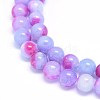 Natural Dyed Jade Beads Strands G-F601-A16-3