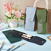 4Pcs 4 Colors Portable PU Leather Makeup Brush Bag AJEW-GA0004-46-6