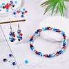 100Pcs 5 Colors Handmade Evil Eye Lampwork Beads Strands LAMP-TA0001-88B-7