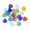 24Pcs Millefiori Glass Pendants PALLOY-PH01827-6