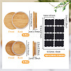 10Pcs 2 Styles Bamboo Bottle Caps AJEW-NB0008-38B-2