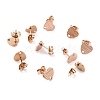 Ion Plating(IP) 304 Stainless Steel Stud Earring Findings STAS-I183-03A-RG-1