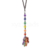 Gemstone Round Beaded Pendant Decorations PW-WG22865-01-1