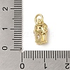 Brass Micro Pave Clear Cubic Zirconia Pendants KK-R162-017C-G-3