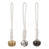 3Pcs 3 Colors Iron Bell Pendant Decoration HJEW-JM02421-1