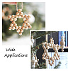 Elecrelive 2Pcs 2 Style Christmas Theme Wood Pendant Decorations HJEW-EL0001-01A-10