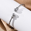 304 Stainless Steel Cuff Bangles BJEW-P310-08P-3