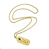 Constellation 304 Stainless Steel Micro Pave Clear Cubic Zirconia Wheat Chain Pendant Necklaces for Women Men LS-NJEW-U007-01J-2