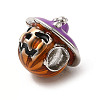 Halloween Brass Enamel European Beads LS-KK-A203-04B-P-2