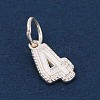 Number Series 925 Sterling Silver Charms STER-Q002-01E-2