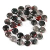 Natural Afican Bloodstone Beads Strands G-C116-A32-01-4