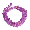 Dyed Imitation Jade Glass Beads Strands GL-Z001-02B-03-3