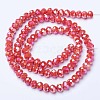 Electroplate Glass Beads Strands EGLA-A034-P8mm-B06-2