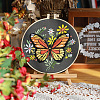 Butterfly Pattern DIY Embroidery Starter Kits PW-WG25162-01-1