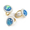 Brass Adjustable Rings RJEW-P128-04G-A-1