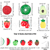   DIY 24Pairs Fruits Themed Resin Earring Making Kits DIY-PH0003-24-6