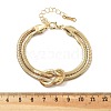 Iron Snake Chain Bracelets for Women BJEW-G744-01G-1-3