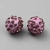 Handmade Polymer Clay Rhinestone Beads CLAY-WH0011-08N-1