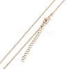 Alloy Rhinestone Pendant Necklaces NJEW-H306-A01-G-5