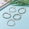 Round Mixed Style Glass Seed Beaded Bracelets BJEW-JB05870-2