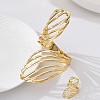 Hollow Wing Iron Cuff Bangles & Cuff Rings Sets for Women WG91D18-01-4