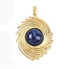 Dyed Natural Lapis Lazuli Pendants STAS-B109-01G-05-1