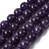 Round Natural Amethyst Gemstone Bead Strands G-J333-01-12mm-2