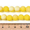 Frosted Opaque Glass Beads Strands LS-GLAA-T032-P10mm-MBB16-4