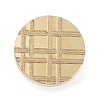 Texture Theme Roung Brass Stamp Head AJEW-M036-06B-G-2