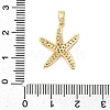 Brass Micro Pave Clear Cubic Zirconia Pendants KK-G542-02G-02-3
