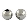 Tarnish Resistant 304 Stainless Steel Hollow Round Seamed Beads X-STAS-R032-8mm-1