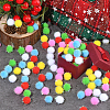 120Pcs 6 Colors Sequin Polypropylene Fiber Silk Pompom Ball FIND-SC0019-69-5