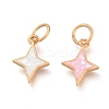 Natural Shell Charms KK-P182-N-1