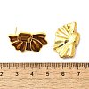 Brass Enamel Stud Earrings EJEW-B120-01G-01-3