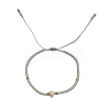Adjustable Glass Seed Bead Braided Bead Bracelets for Women VT9382-6-1