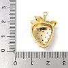 Brass Micro Pave Cubic Zirconia Pendants KK-P290-39G-3